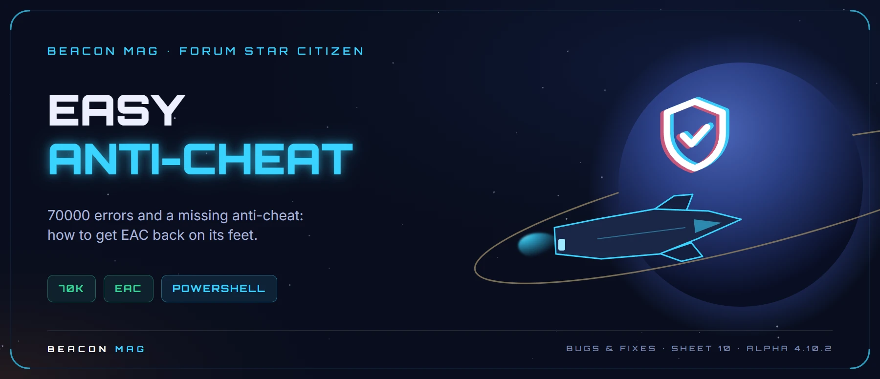 Beacon Mag banner: Easy Anti-Cheat: 70000 errors and “EAC is not installed”