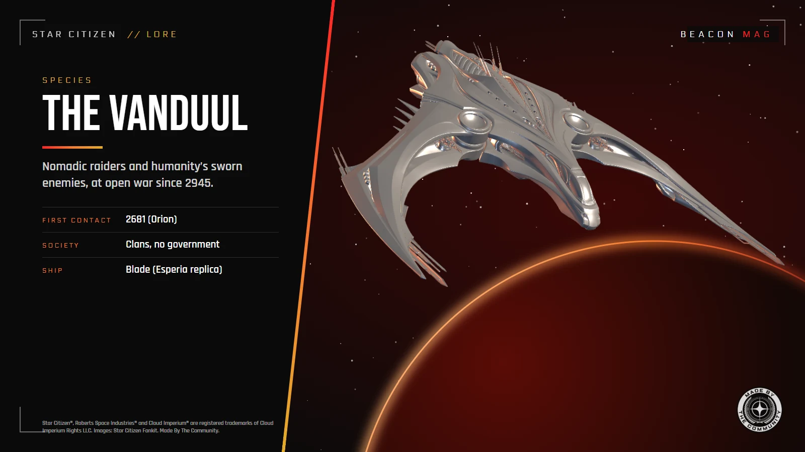 Star Citizen lore: the Vanduul, the nomadic threat