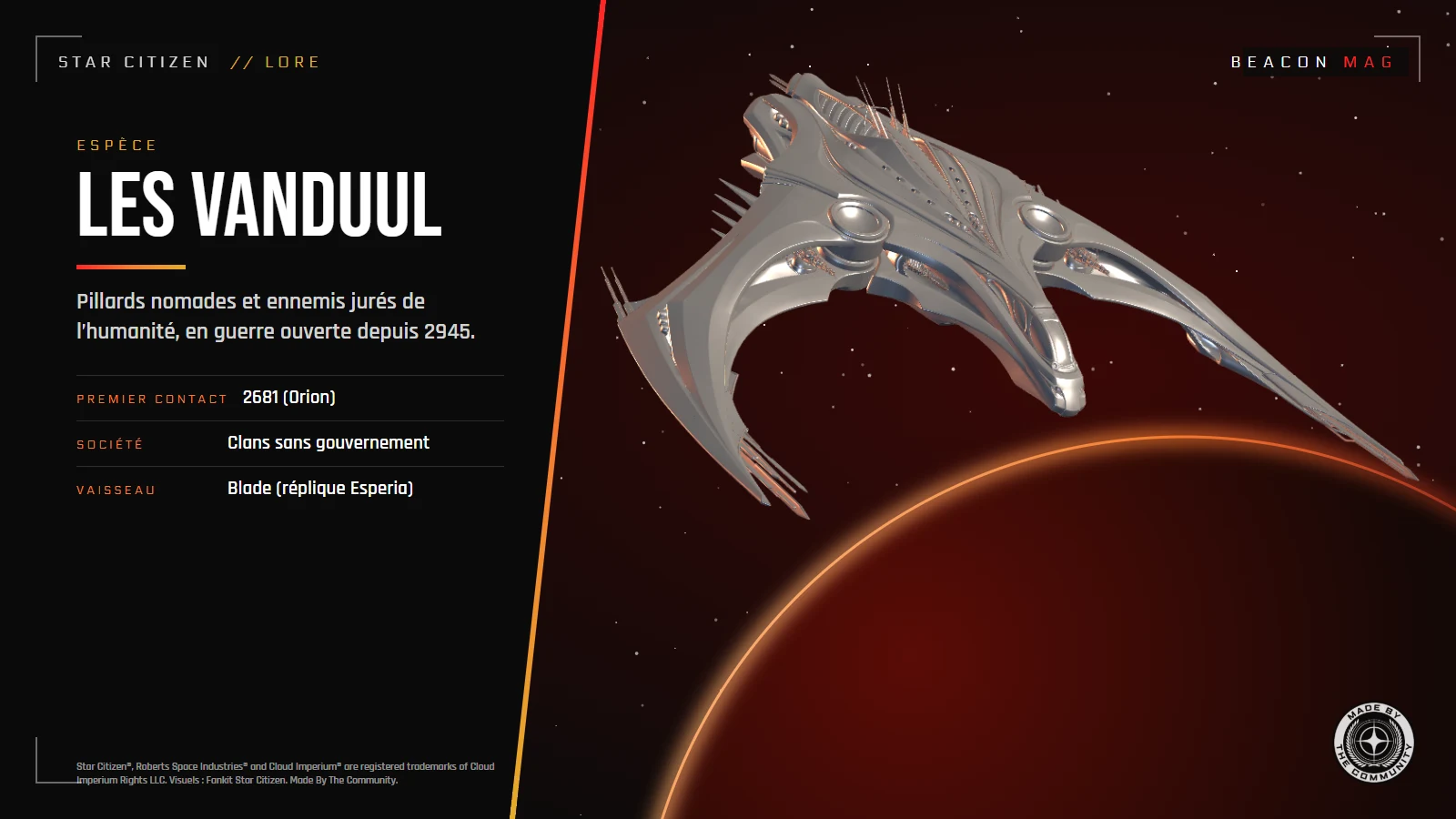 Lore Star Citizen : les Vanduul, la menace nomade